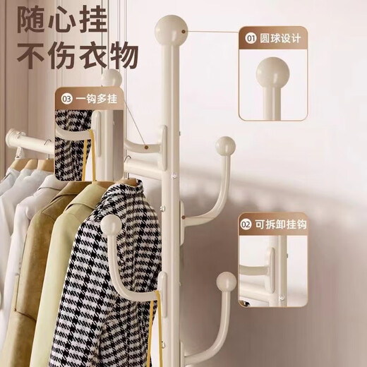 Shunyou clothes rack floor-standing coat rack clothes rack bedroom living room removable clothes storage rack 120CM SY-309