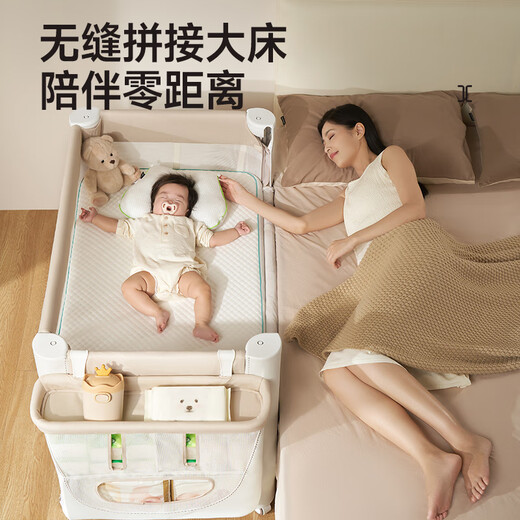 coolbaby berceau de nouveau-né multifonctionnel épissage de lit bébé pliable table de couches portable et lit uu mobile [max] pro modèle + table de couches + matelas