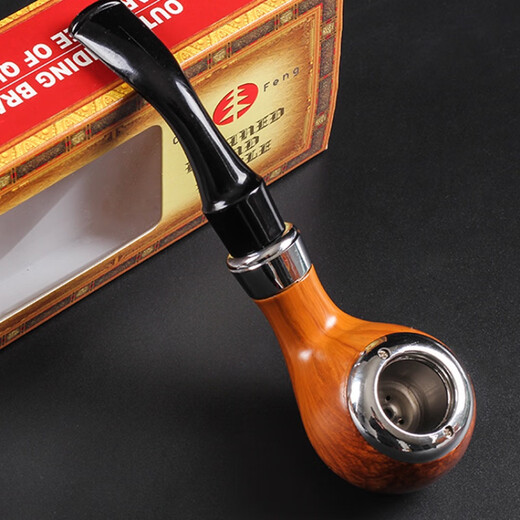 Men's tobacco bag pot dry tobacco pipe metal tobacco pot portable filter pipe old dry tobacco pipe cleanable hj702b small pipe without accessories