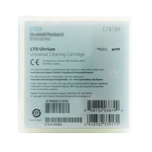 惠普 (HP) 磁带机磁带库存储磁带|LTO4|LTO5|LTO6|LTO7|LTO8|LTO9 LTO清洗带 C7978A