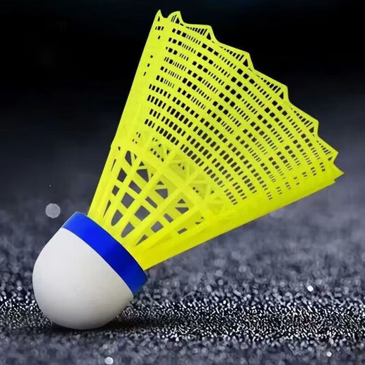 羽毛球拍成人正品2支男女情侣亲子儿童学生超轻海绵手柄套装 耐打尼龙羽毛球2个【随机颜色】