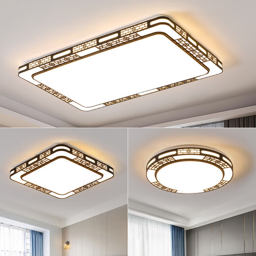 YIXIA LED-Deckenleuchte, runde Wohnzimmerlampe, einfache moderne Atmosphäre, neue Schlafzimmerlampe im chinesischen Stil, Restaurant-Balkon-Ganglampe, eleganter schwarzer Rahmen, 30 cm, weißes Licht