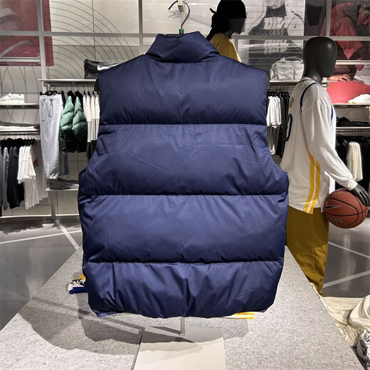 Nike (Nike) Cotton Clothing's Men's Automne and Winter Nouveau costume de course extérieur Veste de gilet à l'épreuve du vent et chaud FB7374-410 Navy Blue XL