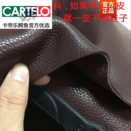 CARTELO men's shoes genuine leather men's leather toe layer cowhide sandals men's hole hollow hole punched business casual shoes black 9912 single shoes 40 This shoe is one size larger