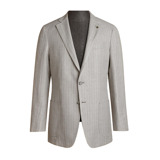 GORNIA men's single suit wool business fashion striped middle-aged suit jacket men's GBS21110500 grey 165B