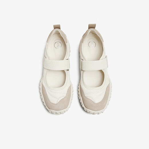 Tata Ballet Shoes Femme's 2025 printemps Nouveau appartement Mary Jane Chaussures pour femmes Sports Single Shoes 7E701AQ5 BEIBAI / APRICOT 38