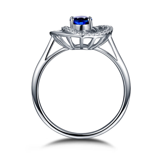 HEEKAIYI Ring Women's Blue Gemstone Ring Luxury Jewelry Chinese Valentine's Day Birthday Gift for Wife and Girlfriend Blue Tanzanite Ring 2.0 Carat (/Selected Flawless)