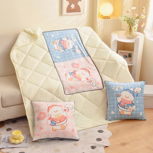 Jie Liya Pillow Quilt Office Nap Pillow Bedside Elementary School Student Nap Pillow Quilt Two-in-One Snow Baby