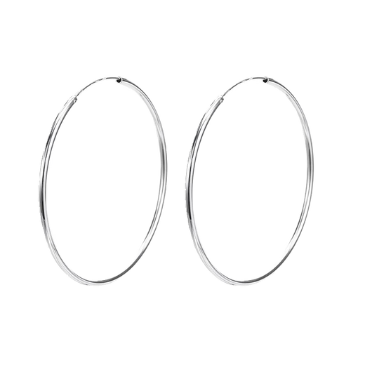 Fat Donglai's same style platinum large earrings, genuine PT950 women's white 18k gold earrings 5 cm exaggeratedly large 520 for my girlfriend, platinum large earrings (5 cm)