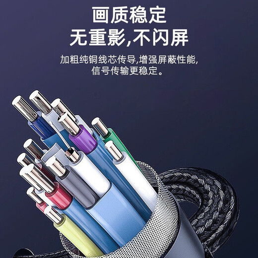 Zhefan es adecuado para el teléfono móvil Huawei, Apple Tablet, Xiaomi Laptop Type-C a HDMI Adaptador encabezado 1.8 metros de tipo-C a HDMI HD Data Cable Honor MagicBookX14V1416Pro
