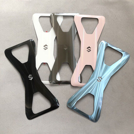 Suitable for Xiaomi 3 3Pro 3S back cover glass camera lens original back cover mobile phone case Black Shark 3 back cover lightning black belt upper and lower lens with glue