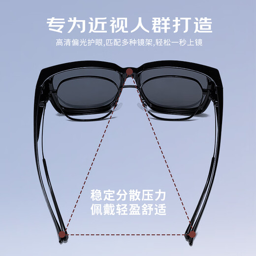 Kyomon night vision driving glasses, sunglasses set, myopia glasses set, polarized sunglasses for men and women, driving