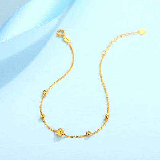 Zokai yellow 18K gold bracelet little planet cat eye sand bracelet simple birthday gift S00884
