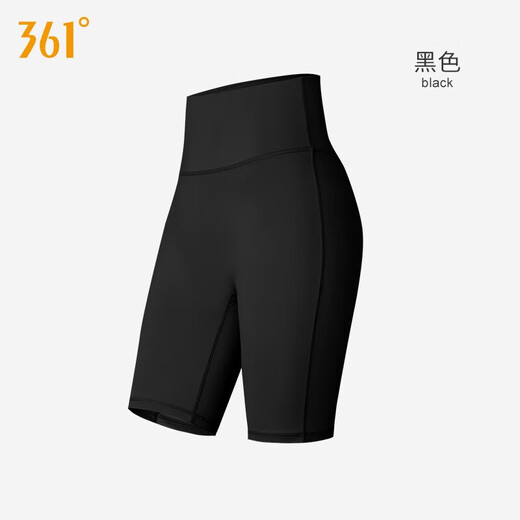 
361 yoga pants for women thin cycling pants outside wearing base sports lifting buttocks to make you look slim and short five-point fitness shark shorts black L