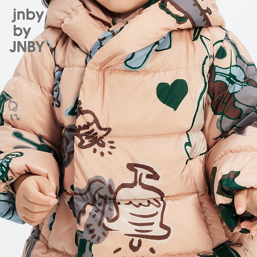 jnby by JNBY[森林音乐会]江南布衣婴童羽绒服保暖连帽加厚儿童冬YNBC11820 690杂粉 100 cm