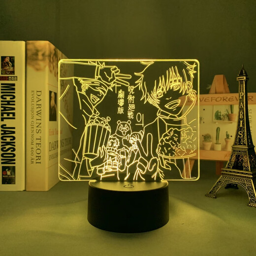 乐英奇回战五条悟3d小夜灯动漫周边桌面摆件宿舍送同学生日礼物创意 9227五条悟-6 16色遥控充电款【礼盒装】