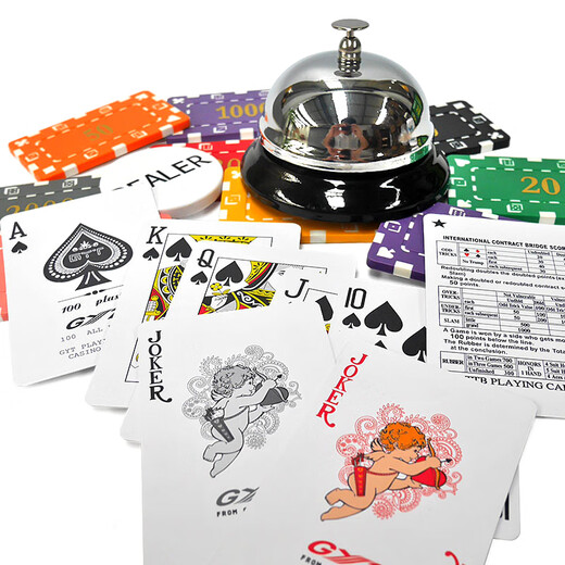 Gyt Plastik Poker Gold Art Doppelseite gefrostete wasserdichte faltbare, waschbare High-End-PVC Dickeded Bridge Großhandel GYT688 rot [6 Paare]