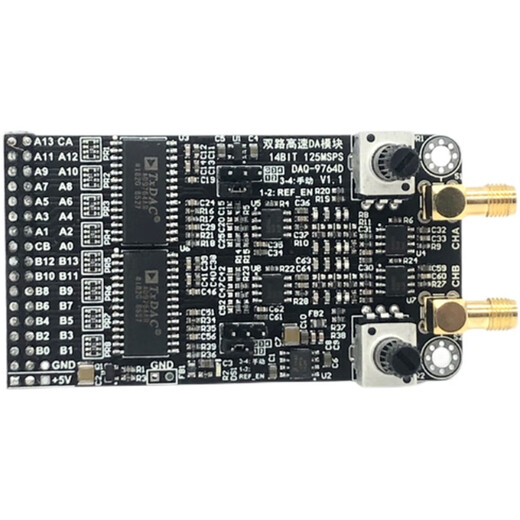 
Dual high-speed DAC module AD9764 14-bit parallel DA125M waveform generation supporting FPGA development board Dual AD9764 module