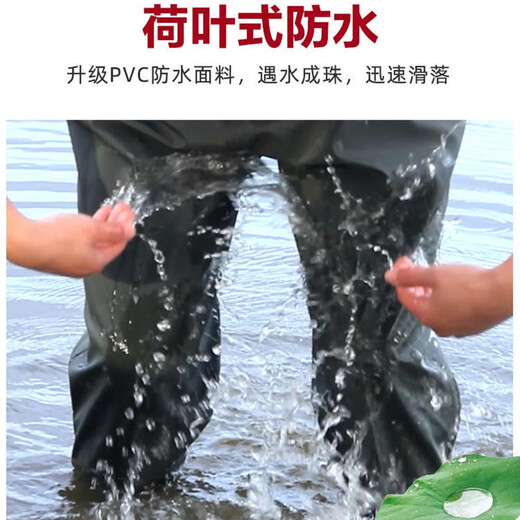 Hongshiyu waders, half-length waders, waterproof fish trousers, wading trousers, rain pants, one-piece full-body reservoir lower body men's fishing suit, 85 silk yellow three-in-one mesh half-length 42 (sports shoe size)