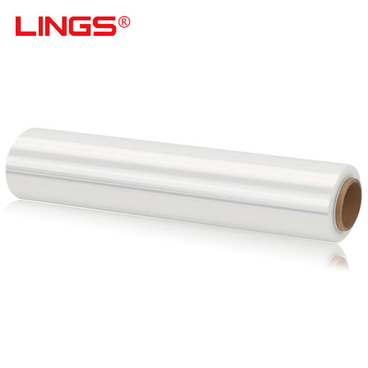 LINGS 缠绕膜50cm*130m膜净重0.9kg/卷 单卷 PE拉伸膜托盘打包搬家打包膜包装膜宽塑料保护薄膜拉伸膜