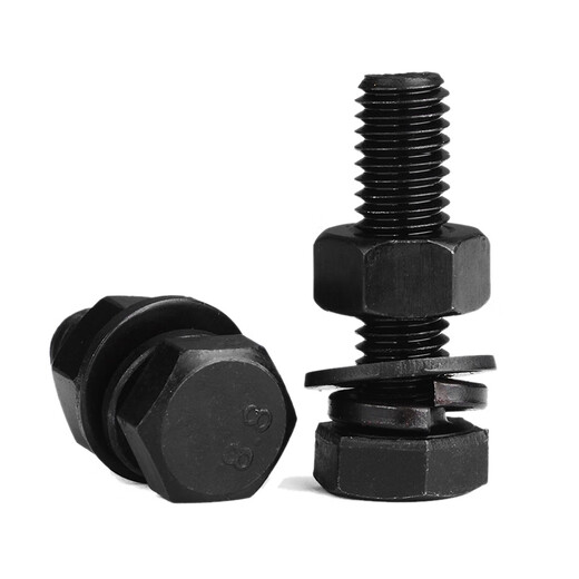 Jinggong (JINGGONG) 8.8 grade external hexagonal screw and nut set accessories, extended bolt M22M24M30M36 M36*150 half thread (1 set)