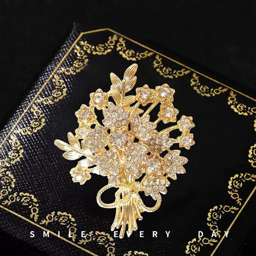 Core luxury money tree brooch for women autumn and winter high-end fashion corsage high-end light luxury suit sweater coat pin lover gift money tree brooch