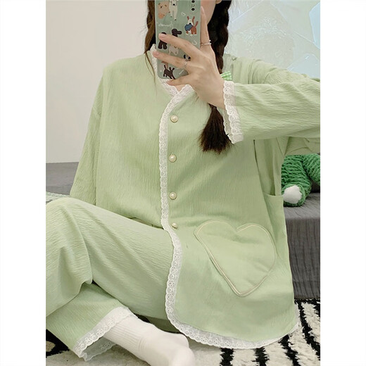 乔雨萌月子服冬季棉产后哺乳大码孕妇睡衣女春秋款怀孕期两件夏天套装 月子v6628棉开衫兔子套装 5XL  建议200-220斤穿