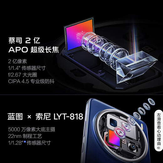 Vivo X200 PRO 16GB+512GB CHENYE HEI Subsidio Estado Zeiss 200 millones Apo Super Telephano Blue Crystal Dimensity 9400 Fotografía AI Mobile