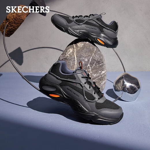 Skechers Waffle Bear men's shoes autumn thick sole heightening dad shoes soft sole versatile trendy casual sports shoes 237430