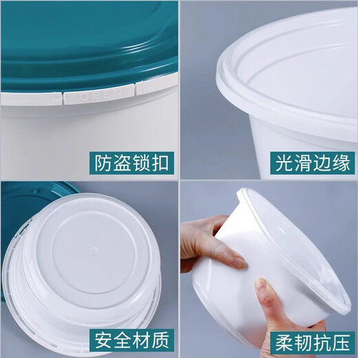 奇典餐盒一次性碗锁扣快餐盒圆形饭盒防漏汤面碗麻辣烫加厚外卖打包盒 【锁扣款】1050圆形+绿盖 50套