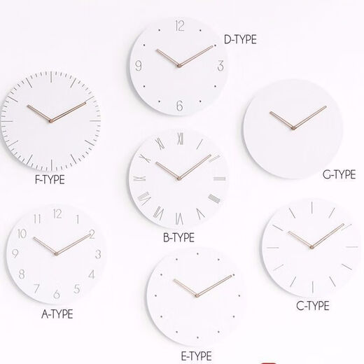 Shantoulin Village In-Wind Wall Clock Wohnzimmer Haushaltsrahmenlose Wanduhr Ultra-dünne digitale stille minimalistische volle weiße wand 9754b 29m*29m