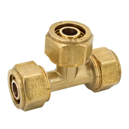 
Chengliu 4-point aluminum-plastic pipe joint 1216 solar pipe water heater pipe fittings inner wire outer wire direct diameter change tee accessories 12164 points (1/2) outer wire tee accessories