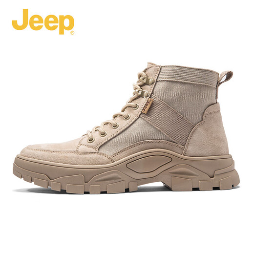 Chaussures pour hommes Jeepjeep Martin Boots Middle Top Chaussures masculines Chaussures de randonnée respirantes Bottes de désert des hommes Chaussures de travail en plein air