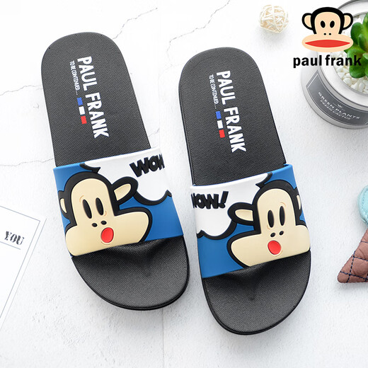 
paul frank big mouth monkey sandals men and women couples home bathroom slippers indoor home shoes outdoor beach shoes 6218 sky blue 38 suitable for daily wear 36/37