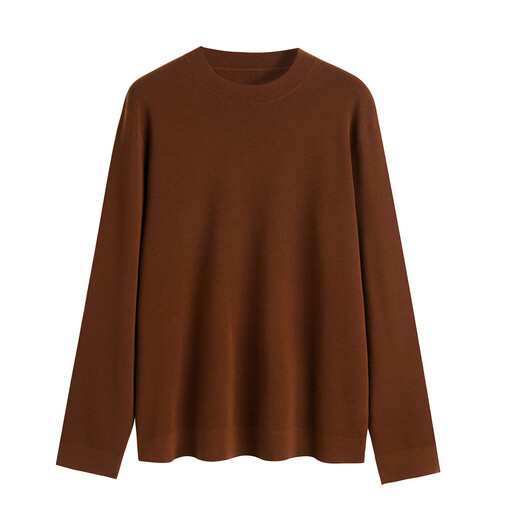 Sanheer Winter Bi High-End-Pullover Deutsch Yangtze Warm Wolle Dicke Stil Herren-Hälfte-Turck-Strickjacke DAZ687 Karamellfarbe 48/m