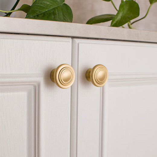 Poigne en laiton XMSJ Porte d'armoire Armoire tiroir à chaussures Handle de chaussure Luxury Luxury American Gold French Cream Style MH6626-DARK
