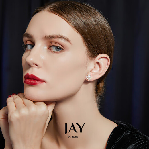 Jay four-leaf clover pearl earrings without piercing, female clip-on earrings and earrings as birthday gifts for girlfriends. Ear clips (freshwater pearls) Beijing warehouse/shipped nearby