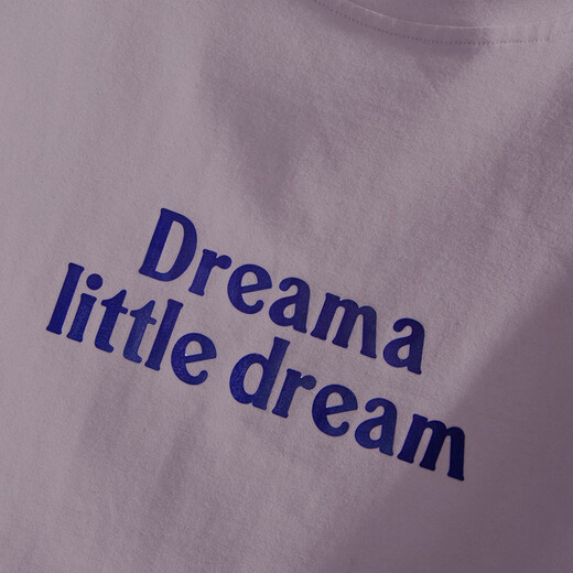 
She pool short-sleeved T-shirt 2025 summer new women's letter printing fashionable loose round neck top