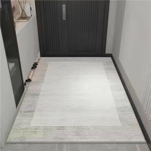 Xinlin silicone non-slip bottom entrance mat floor mat aisle living room door mat is stain-resistant, washable and light luxury minimalist 01 100*120 cm (environmentally friendly and can be cut)