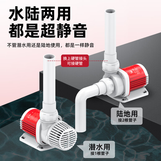 Old Fisherman Fish Tank Water Pump Ultra-Silent Circulation Pump Bottom Suction Filter Fish Pool Water Change Old Fisherman Frequency Inverter Water Pump [Low Pressure 24V Ultra-Silent 12w] Flow 695-1500L