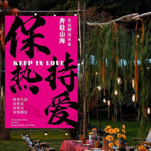 He Jiagong checks in outdoor camping atmosphere decorative cloth bedroom dining room background cloth wall cloth brush hanging cloth 4877-Xiele02 Four corner holes 150 height * 100 width cm + rope