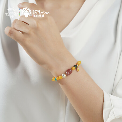 Potala Palace Beeswax Cinnabar Crystal Bracelet Tiger Eye Stone Agate Carved Turquoise Bracelet for Men and Women as Birthday Gift for Girlfriend