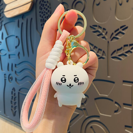 MANMIAO吉伊卡哇可爱创意钥匙扣女精致背书包挂件玩偶卡通乌萨奇小八挂件 吉伊卡哇挂件【乌萨奇】礼盒礼袋 精品