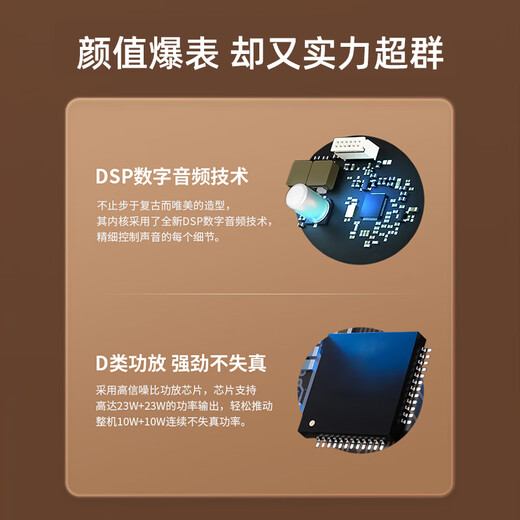 漫步者（EDIFIER）M230限定礼盒 高品质复古蓝牙便携音箱 精致礼盒 桌面音响 节日生日礼物