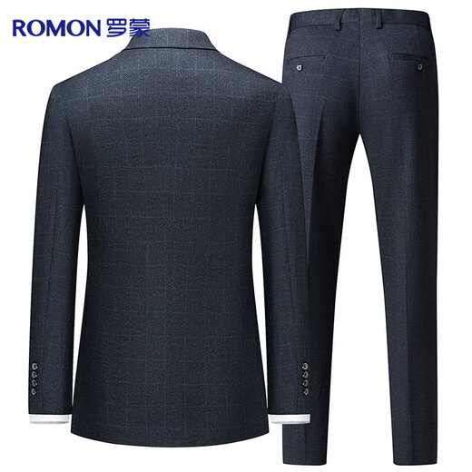 Luo Meng suit men's four seasons slim professional formal wear stretch suit business groom's suit wedding dress men's clothing