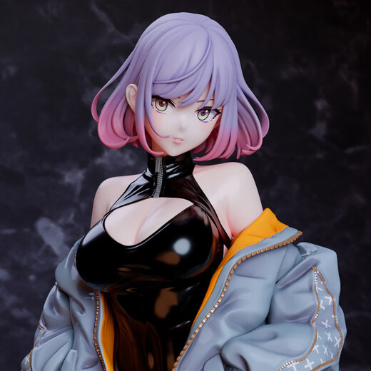 Luna Figur Animation Hochschlitzmaske Luna Schönes Mädchen Zweidimensionales Modell Spielzeug Chassis Desktop Orament Luna/25 cm Doppelkopf Skulptur