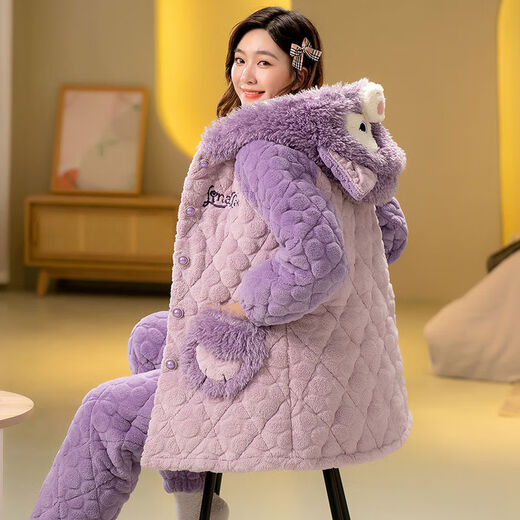 Gtyuwvg Hunan Desgaste provincial para mujeres Coral de invierno Velvet Flanela engrosada de algodón de algodón de tres capas Flannel e invierno de gran tamaño para el hogar Muebles para el hogar HL-6623 de longitud rosa-medium. Modelo M Recomendado 80-100Jin [Jin es igual a 0.5 kg]