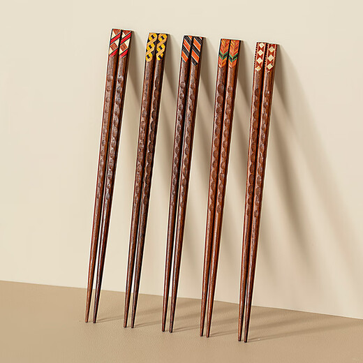 Onlycook high-end retro ironwood chopsticks boxed gift chopsticks non-slip Japanese-style pointed chopsticks one chopstick per person