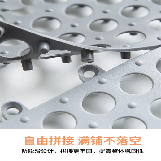 Haojinhui Bathhouse Anti-slip Mat Shower Room Bathroom Floor Mat Bath Special Splicing Mat Bathroom Entrance Toilet Toilet Gray + White Anti-slip and Anti-fall 30x30cm 24 pieces 2.1 square meters