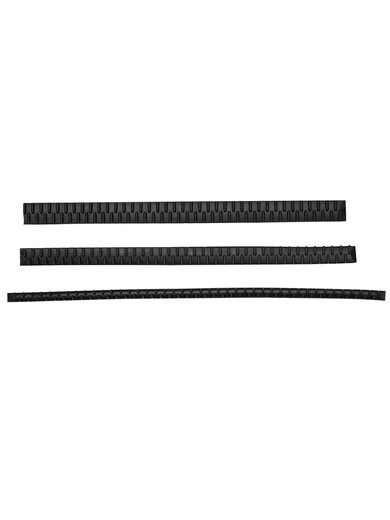 Zuoou headband soft rubber anti-slip rack headband with inner adhesive strip black solid anti-slip accessories DIY handmade material package 10 pieces black (8mm wide)